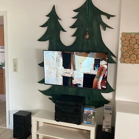 Lejlighed Waldhoehe -sonniger Balkon-boxspringbett-ladestation E-auto